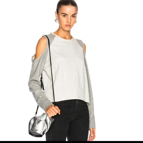 rag & bone Tops - Rag & Bone sassy raw hem cold shoulder top